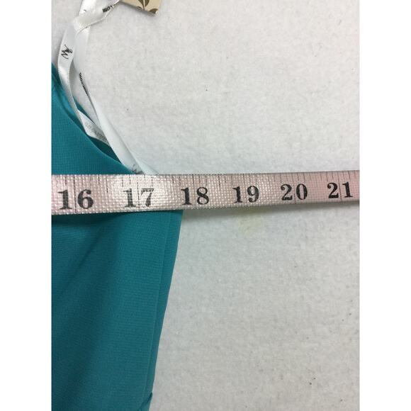 AW BRIDAL 10 L turquoise blue Leda homecoming cocktail party mini dress NEW B153 - Picture 6 of 9